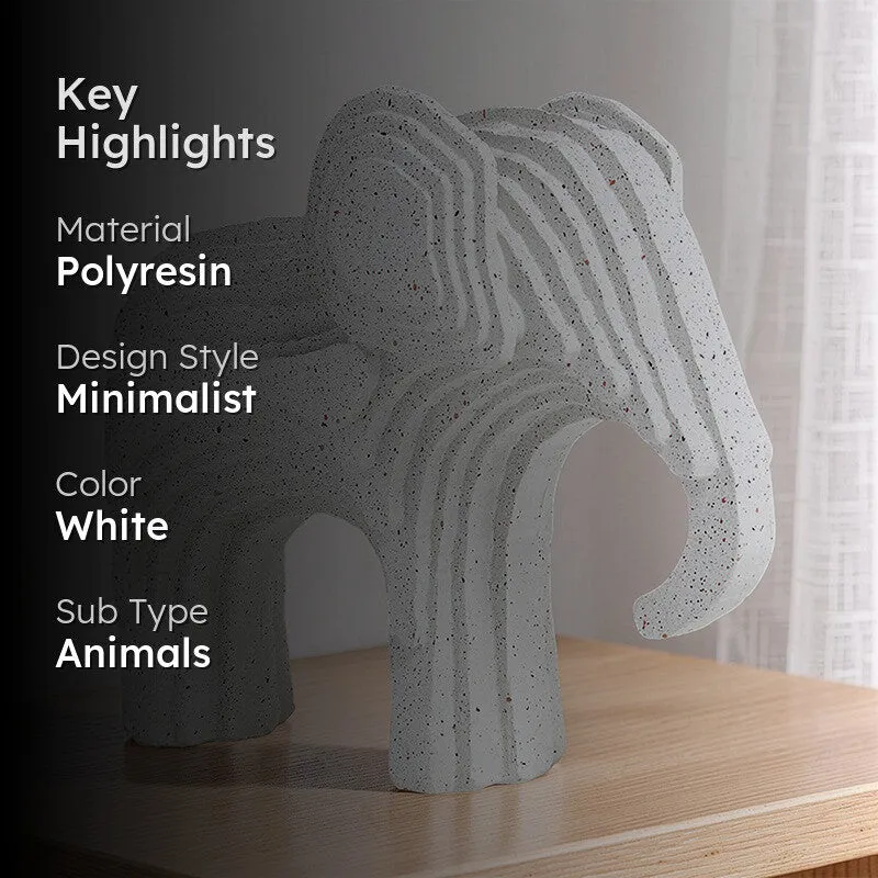 African Tuskers Showpiece - White media 2