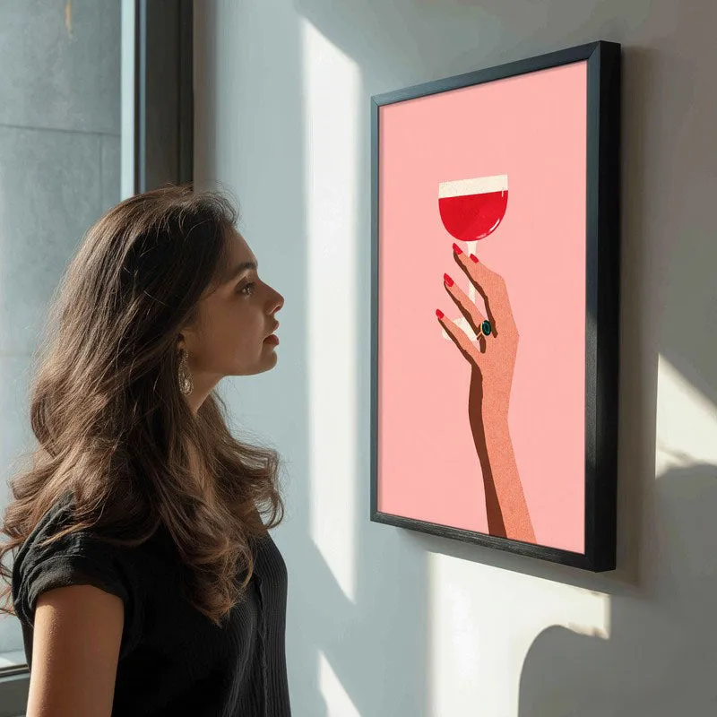 Cocktail Canvas Wall Painting - Black Frame media 5