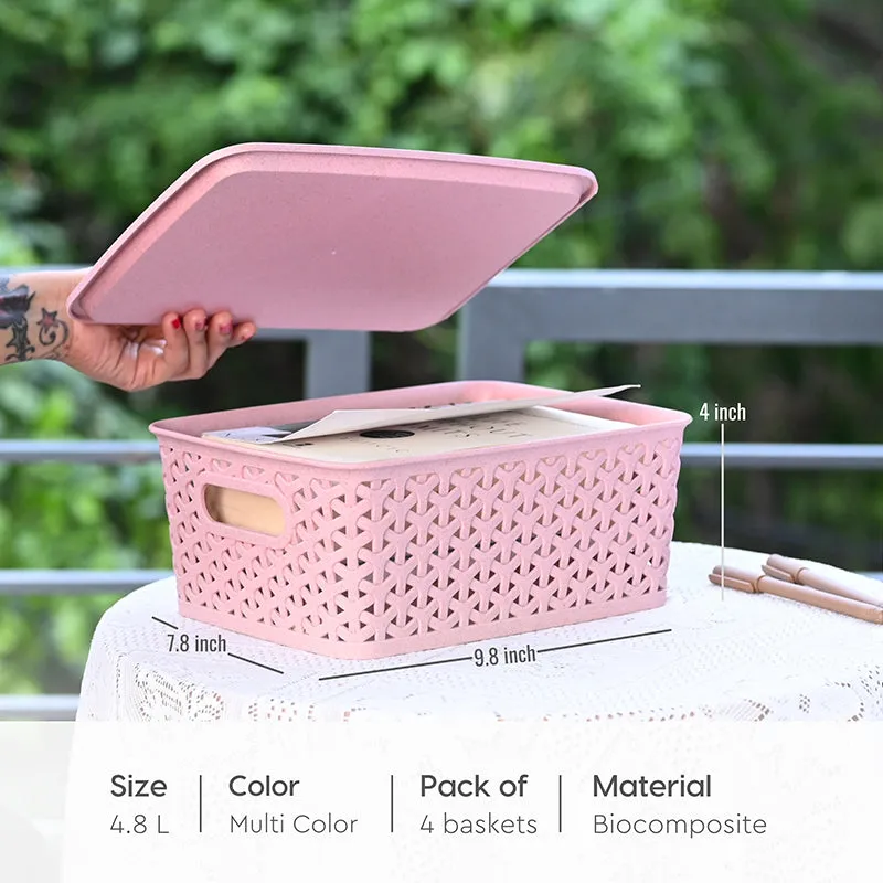 Earth Cache Storage Box With Lid - Set Of Four media 6