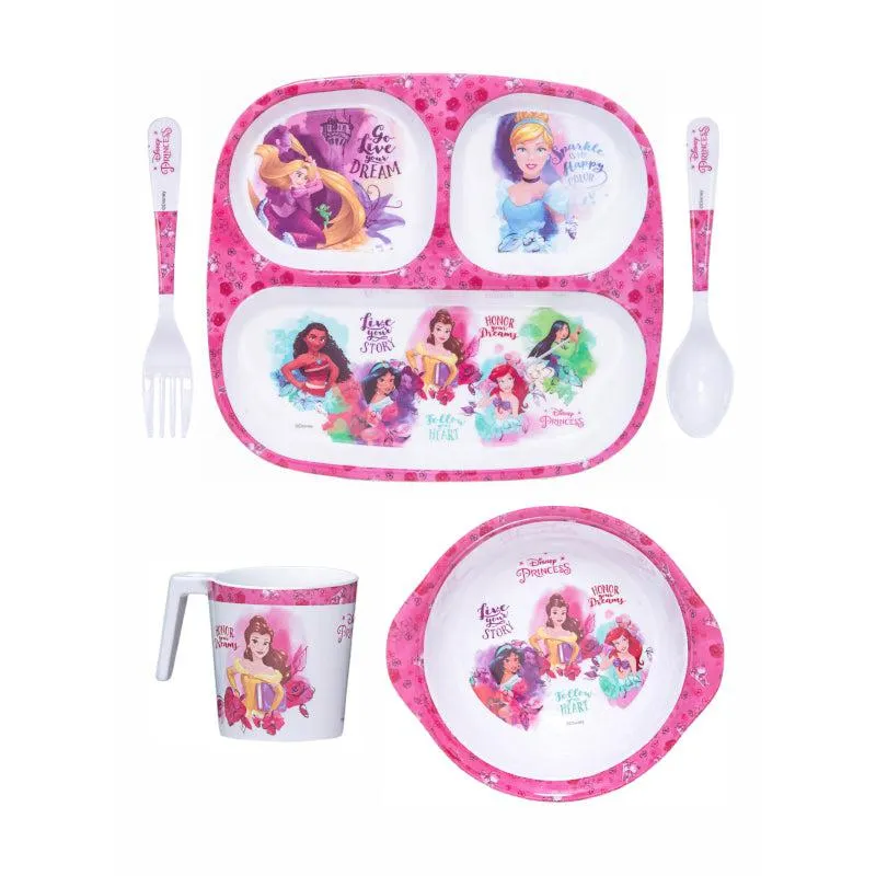 Servewell Princess Fiesta Kids Dining Set - Five Piece Set media 3