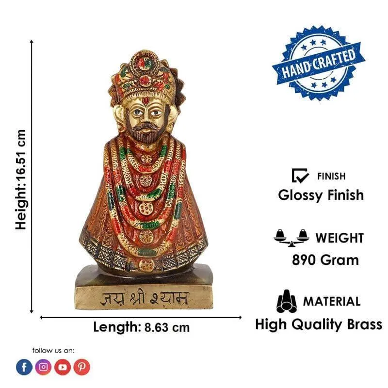 Khatu Shyam Ji Brass Idol media 4