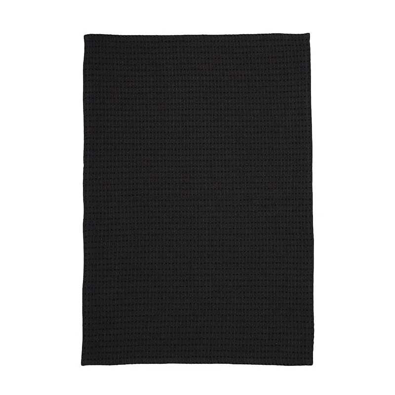 Sunbeam Cotton Kitchen Towel (Black) - Set Of Two media 4