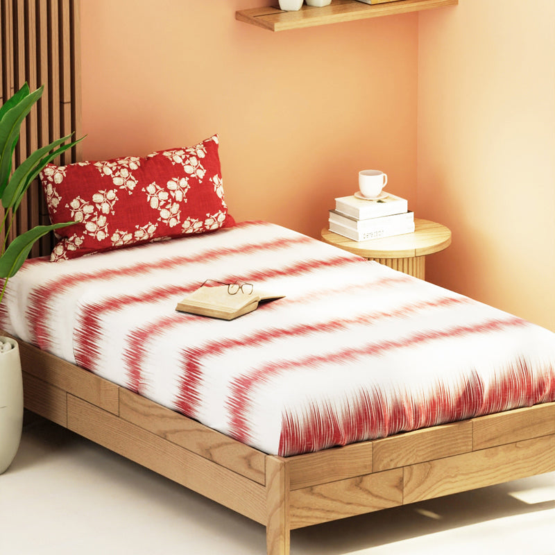 Blumira Stripe Microfiber Microfiber Bedsheet - 120 GSM media 4