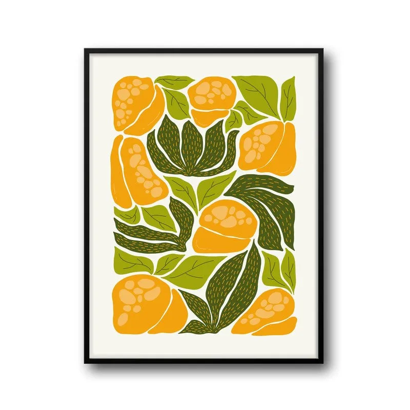 Sunlit Botanic Blooms Wall Art - Black Frame media 8