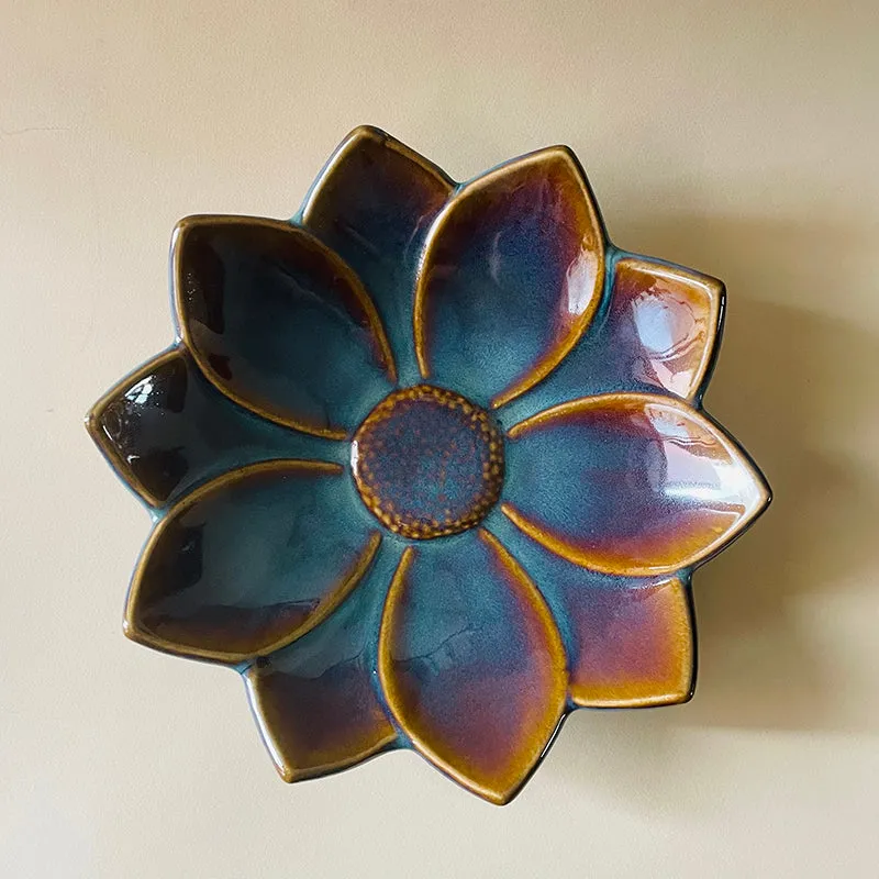 PetalCraft Ceramic Chip & Dip Platter media 5