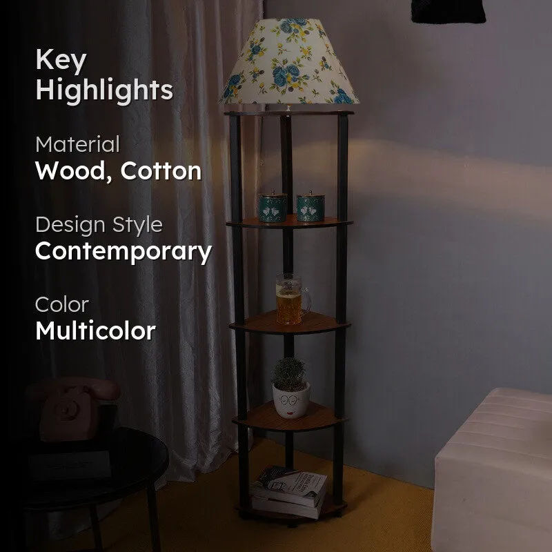 Opulent Beam Floor Lamp (Floral) media 2