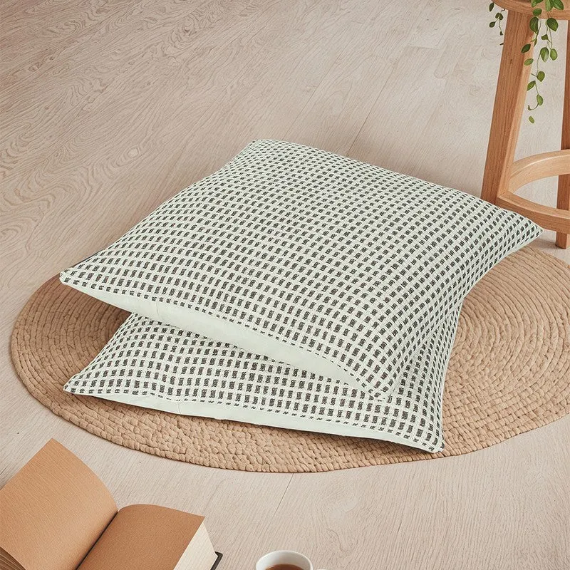 Noira Seren Cushion Cover (Grey) - Set Of Two media 1
