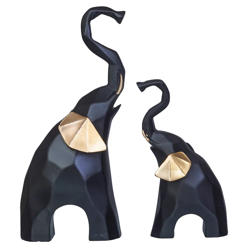 Mom And Baby Ellie Polyresin Showpiece - Set Of Two media 3