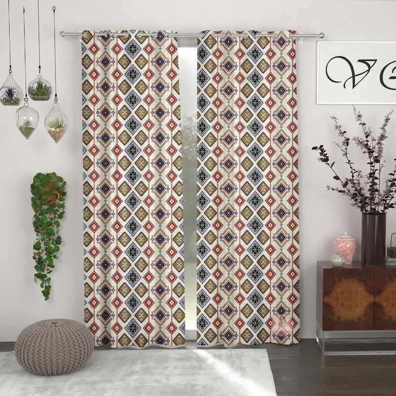 Geo Breeze Curtains - Set of Two
