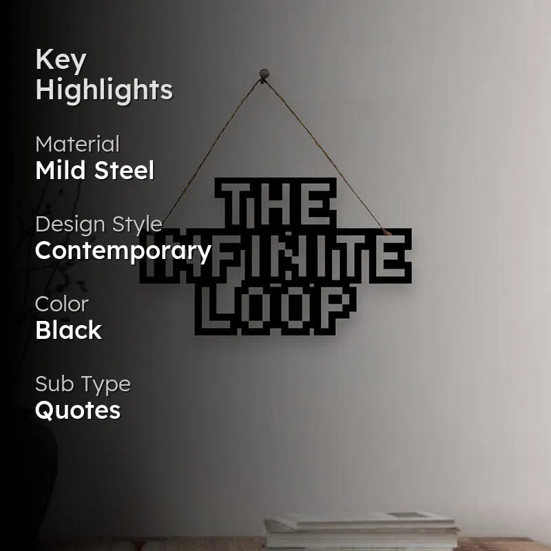 The Infinite Loop Mild Steel Wall Accent media 2