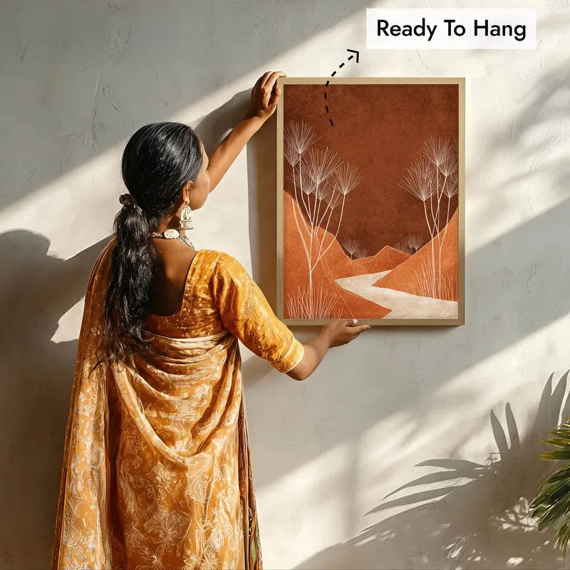 Vanpath Canvas Wall Painting With Brown Frame media 9