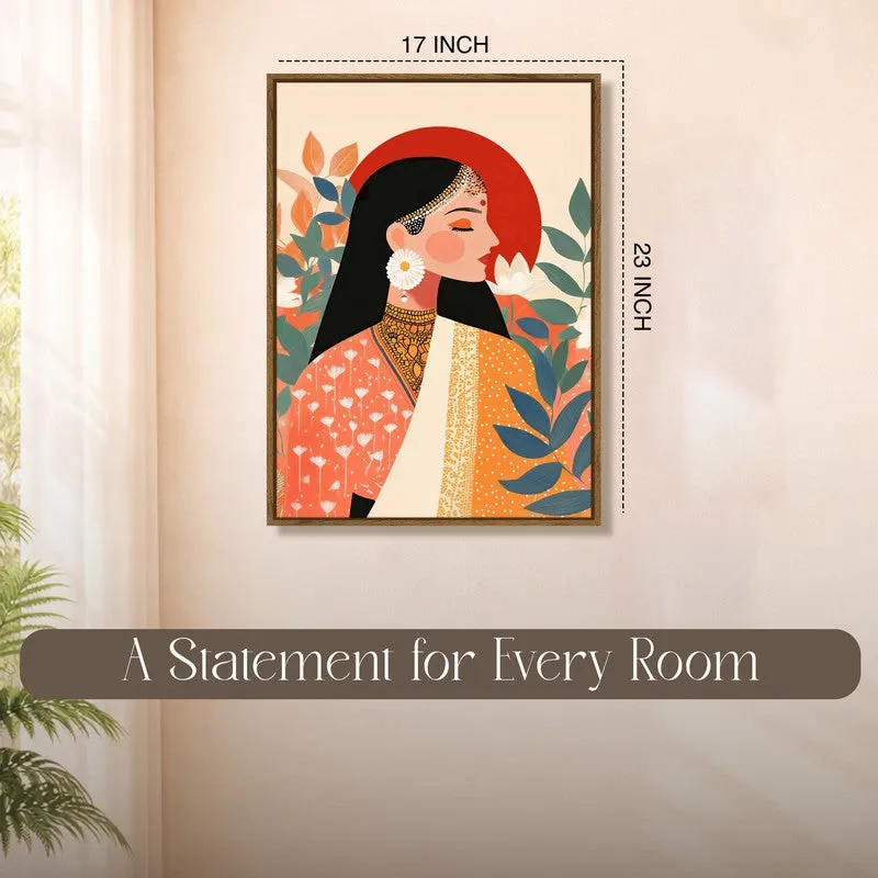 Contemporary Devi Canvas Wall Art With Frame media 10