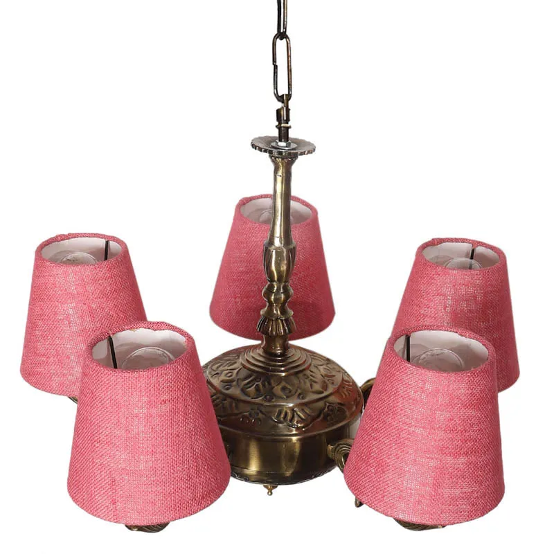 Troton Conical Golden Antique Ceiling Lamp media 3