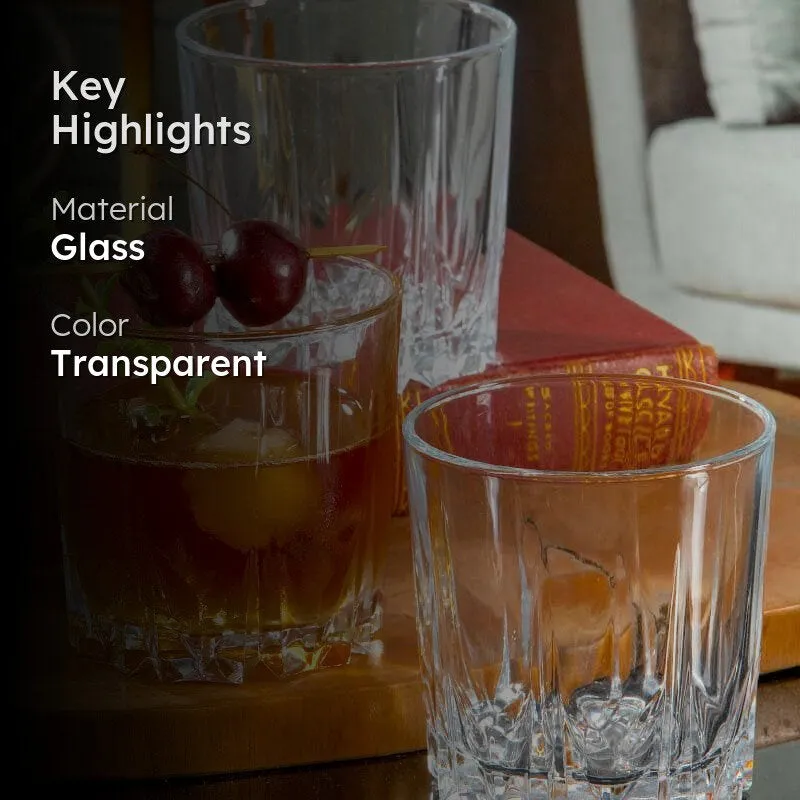 Pasabahce Tiyna Old Fashioned Glasses (300 ML) - Set Of Six media 2