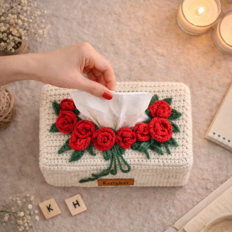 Rosette Charm Cotton Tissue Box media 5
