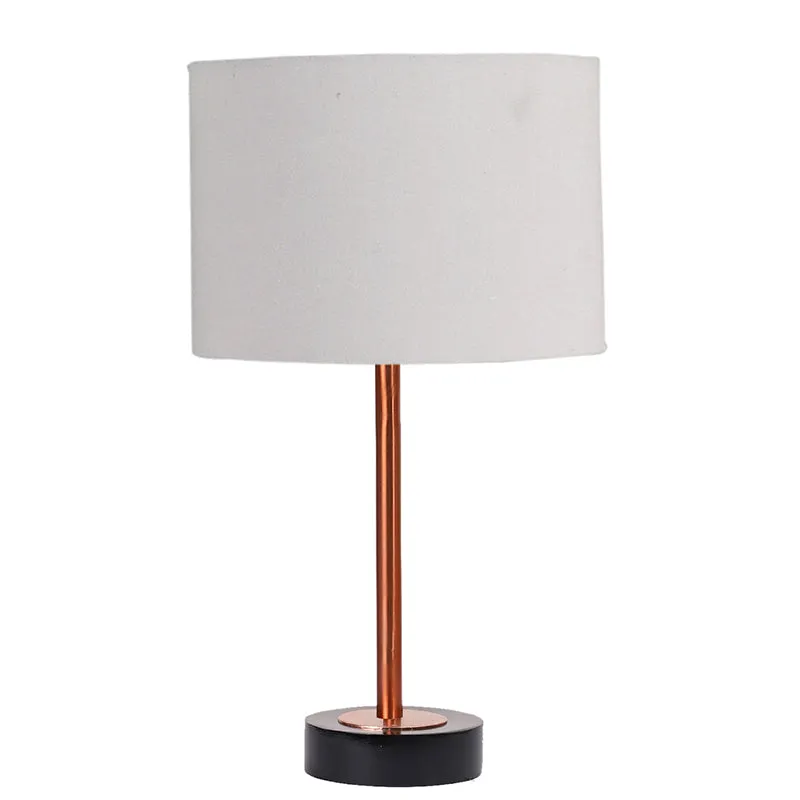 Cotin I Rodin Wooden Table Lamp - Grey,Copper,Black media 4