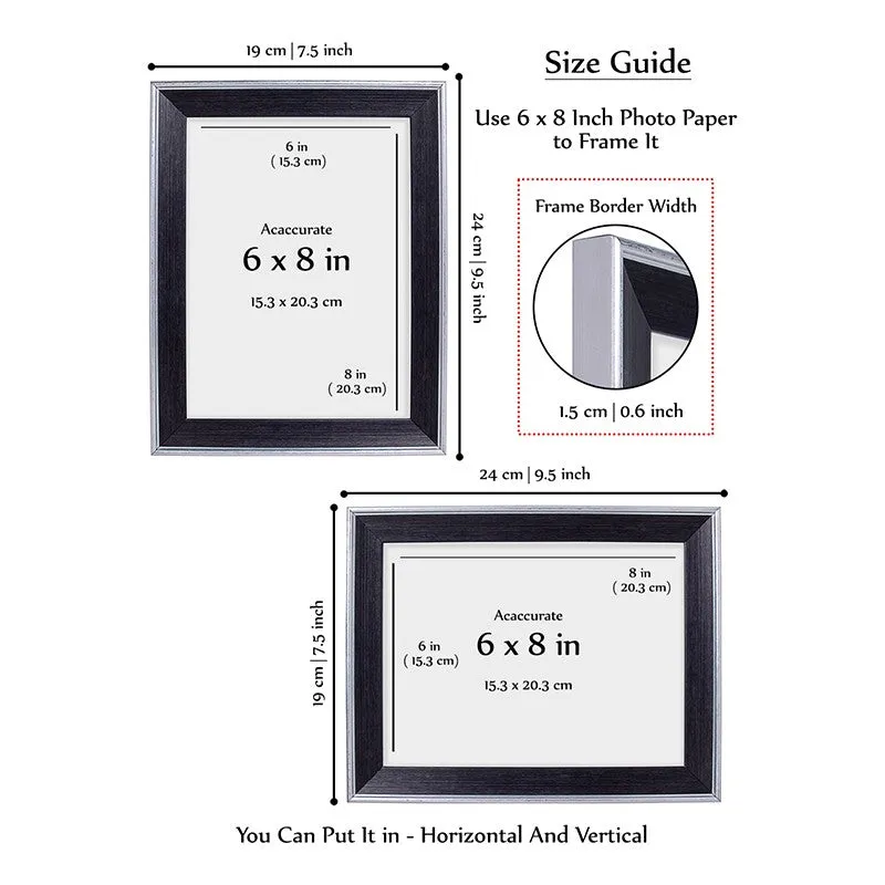 Elegant Vintage Style PVC Photo Frame - Black media 9