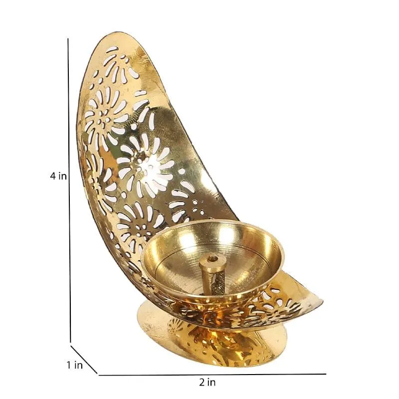Brass Luna Akhand Diya media 6
