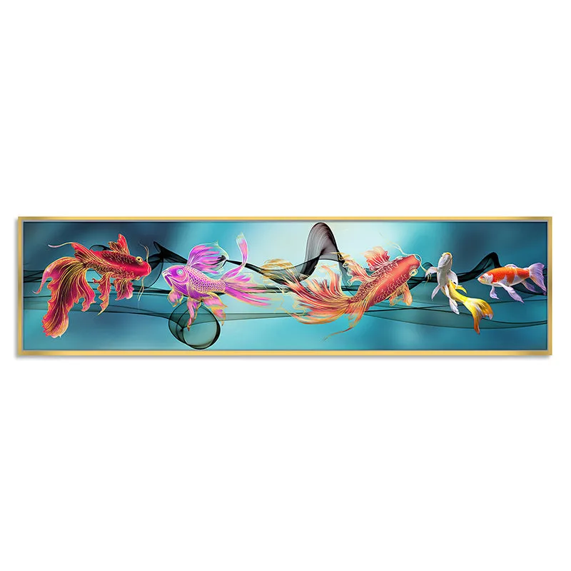 Psychedlic Koi Canvas Wall Art media 2