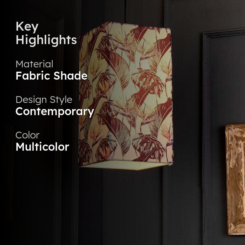 Tropical Fabric Ceiling Lamp media 2