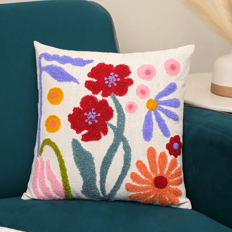 Pillow Petals Embroidered Cushion Cover media 2