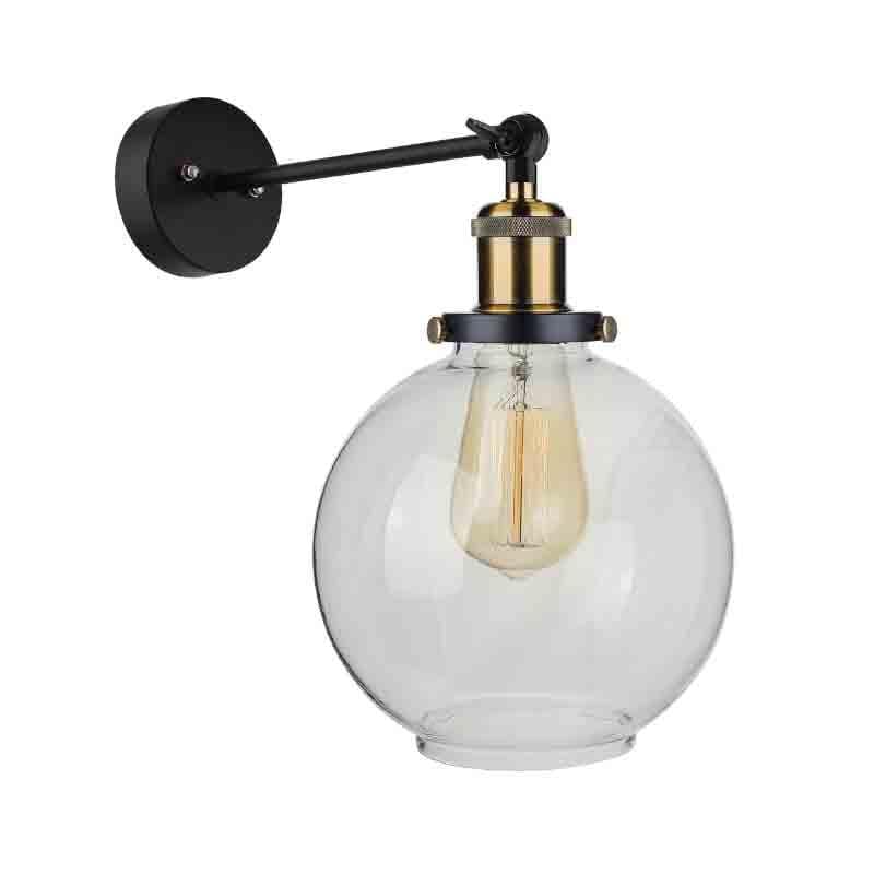 Globe Shine Glass & Metal Wall Lamp media 4