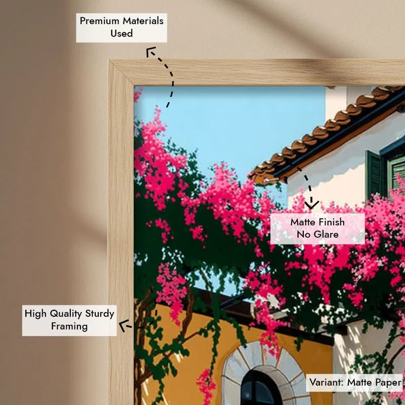 Vireta Canvas Wall Painting With Brown Frame media 9