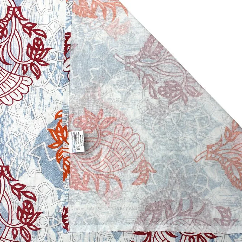 Wishi Ethnic Cotton Bedsheet (Blue) - 110 TC media 5