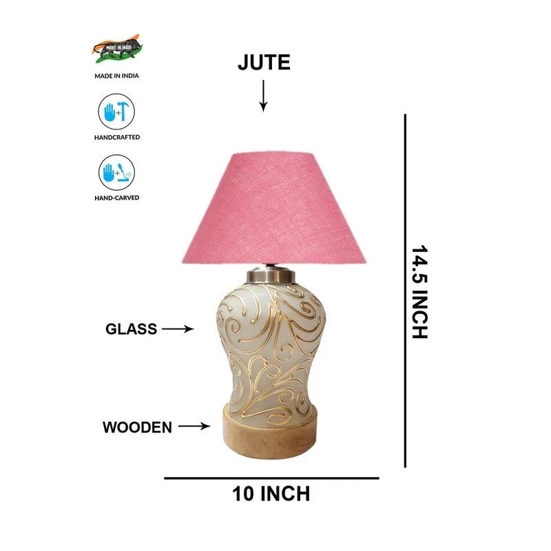 Lumithra Wooden Table Lamp - Pink media 7