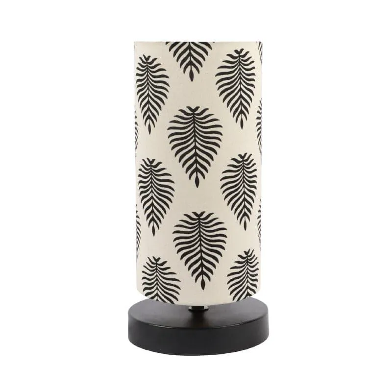 Tropica Torine Fabric Table Lamp - Black,White media 4