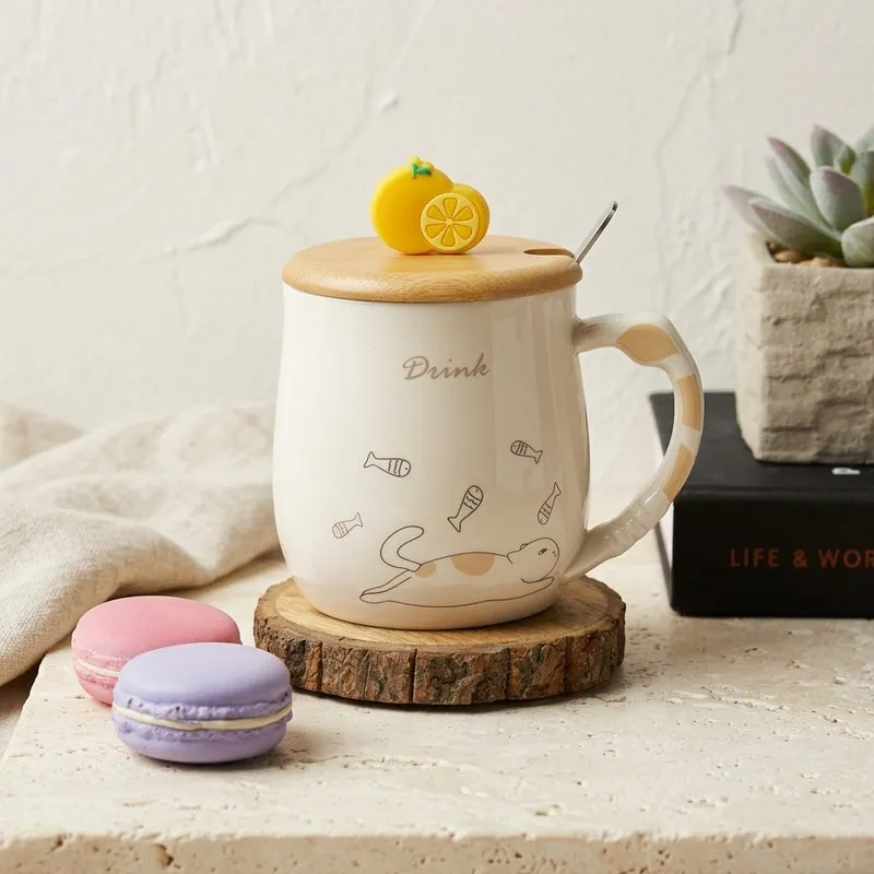 Meow Ceramic Coffee Mug (480 mL) media 1