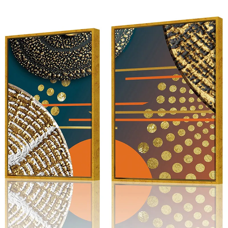 Reflective Geometry Wall Art - Set Of Two media 3