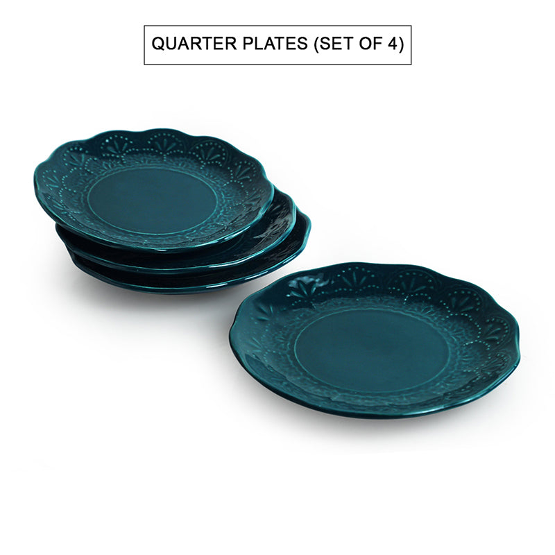 Forest Fern Ceramic Quarter Plate - Set Of Four media 3