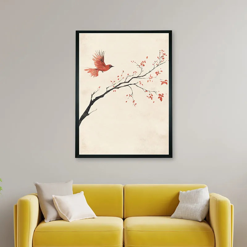 Scarlet Flight Canvas Wall Art With Resin Frame media 5