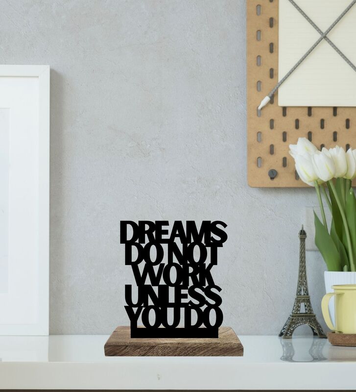 Dreams to Reality Typography Showpiece - Set Of Two media 3