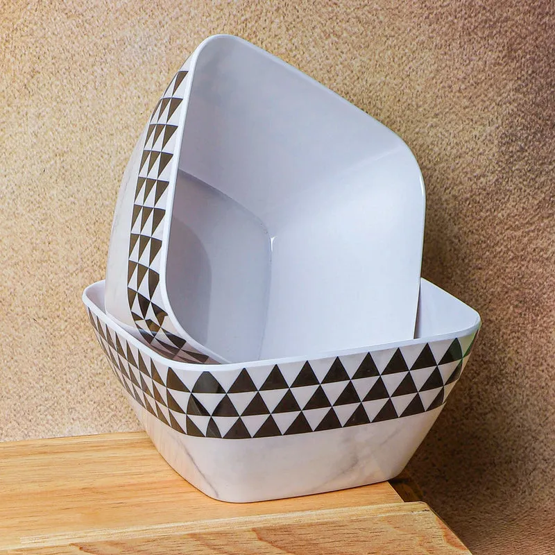 Mivono Melamine Snack Bowl (Black/1020 mL) - Set Of Two media 4