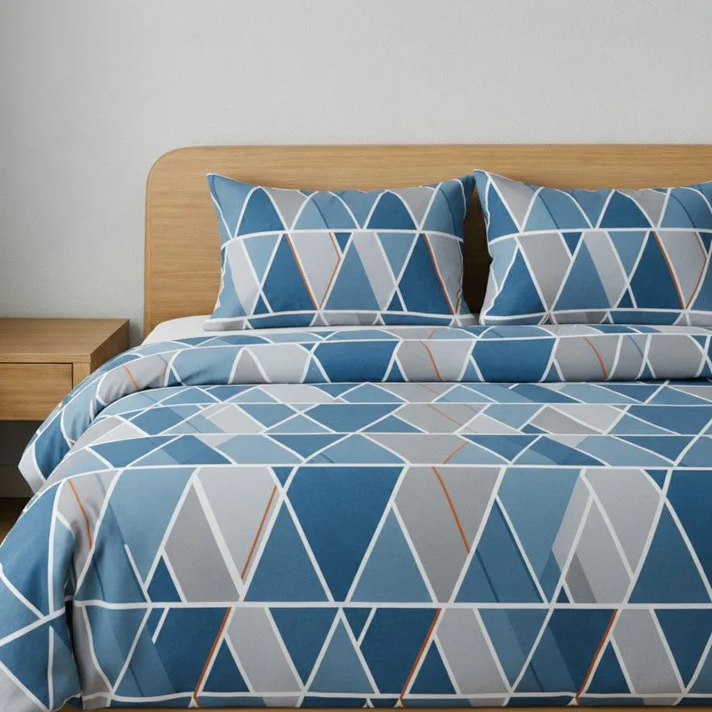 Cool Blues Microfiber Bedsheet - 125 GSM media 4