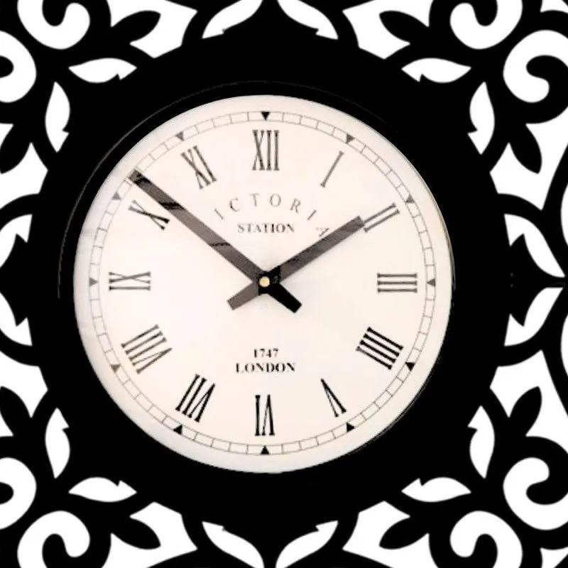 Elite Steel Analog Wall Clock - Black media 5