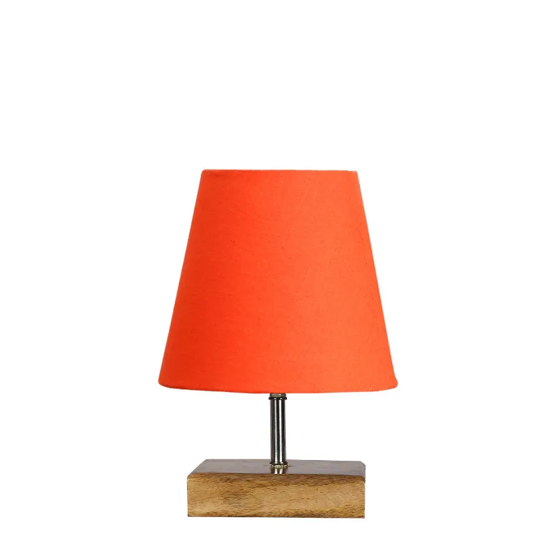 Tryda Fabric Table Lamp - Orange,Brown media 4