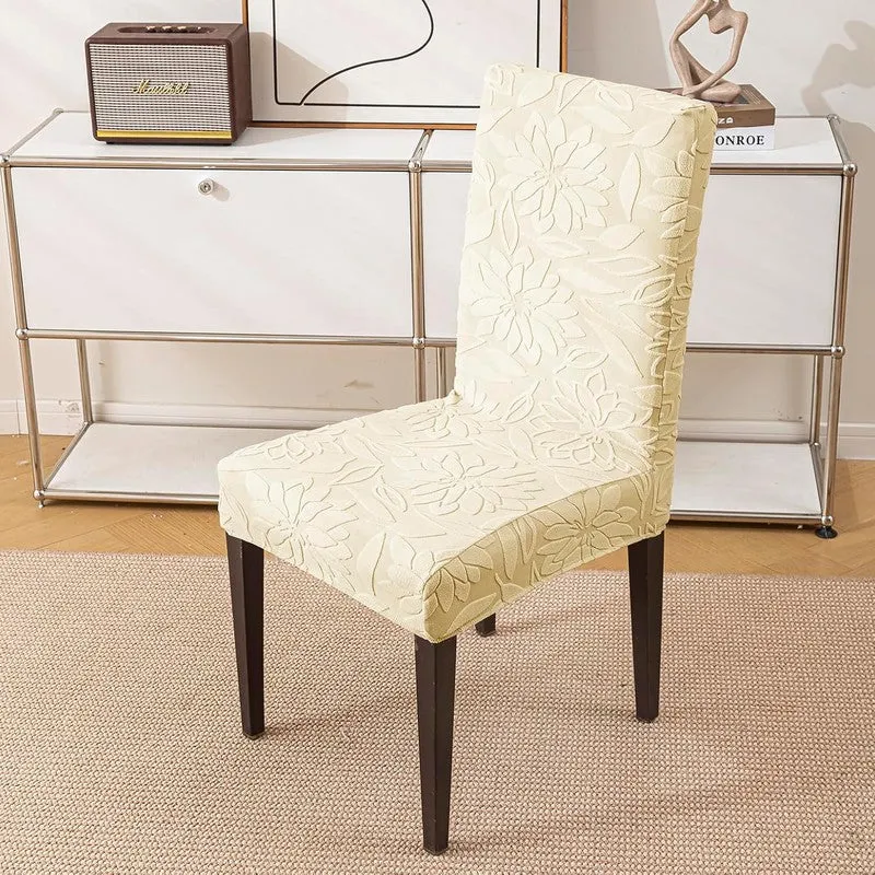 Serena Chair Cover (Beige) - Set Of Two - 3