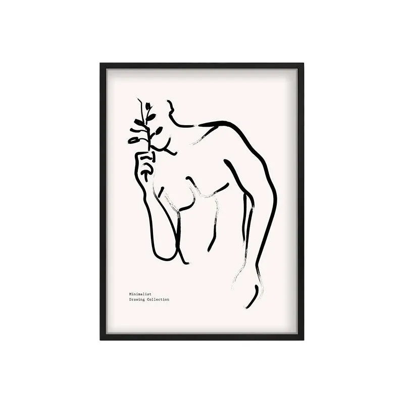 Tender Veil Canvas Wall Painting With Black Frame media 3