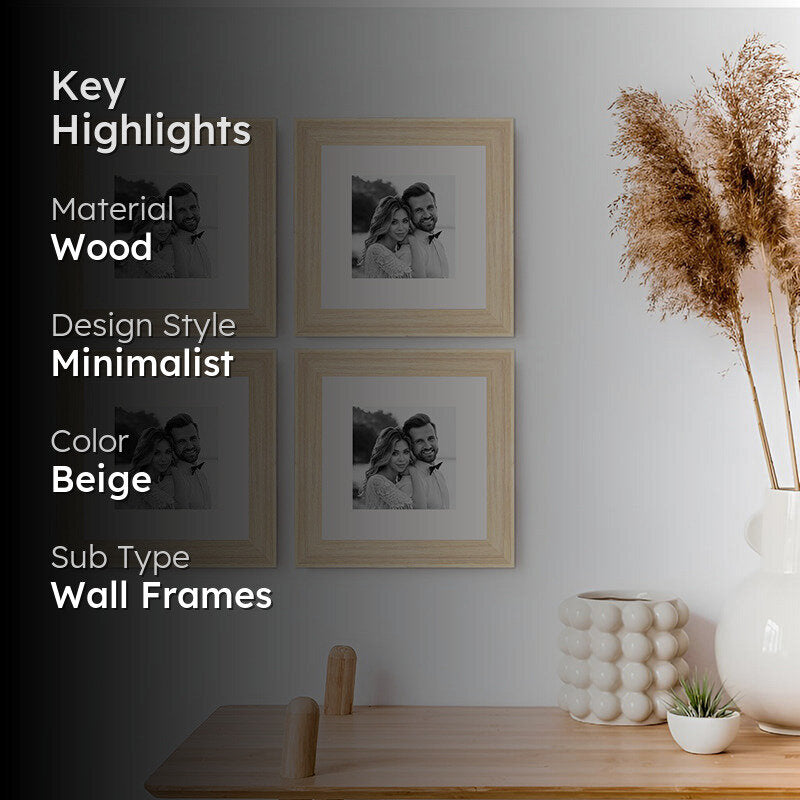 Time & Timber Photo Frame (White) - Set Of Four media 2