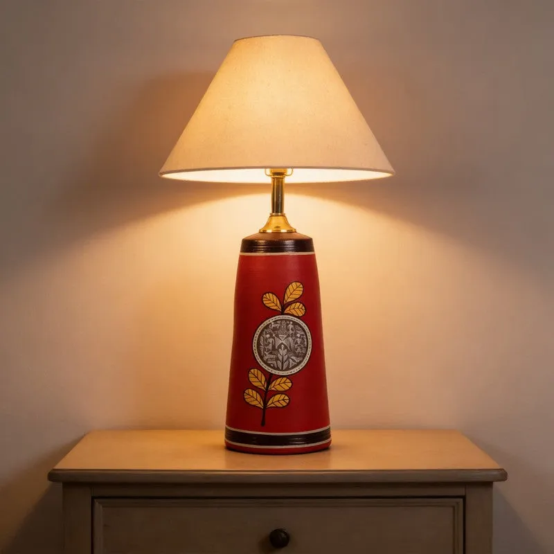 Birdo Chirp Terracotta Table Lamp - Multicolor media 1