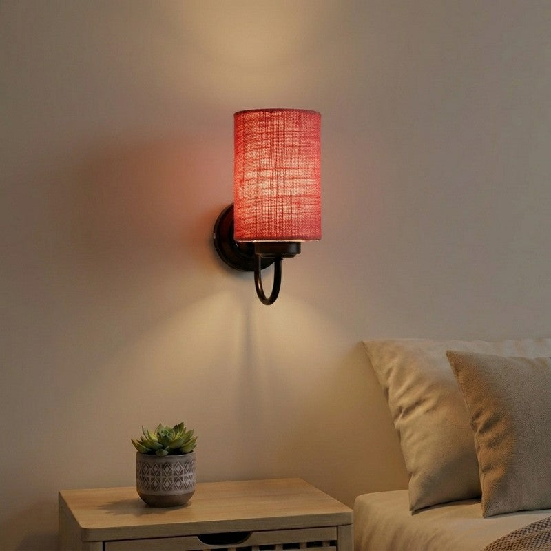 Cyluxe Rosy Weave Jute Wall Lamp