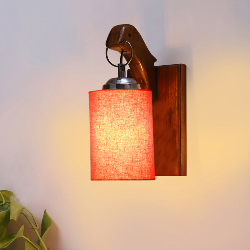 Estrella Wooden Wall Lamp - Orange