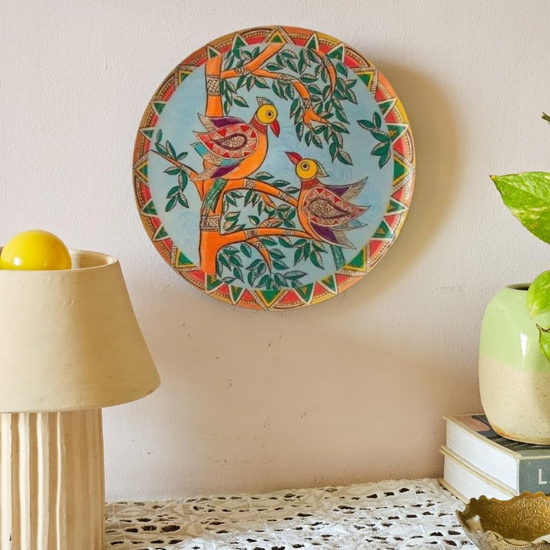 Madhubhani Garden Wall Plate - Set Of Five media 4
