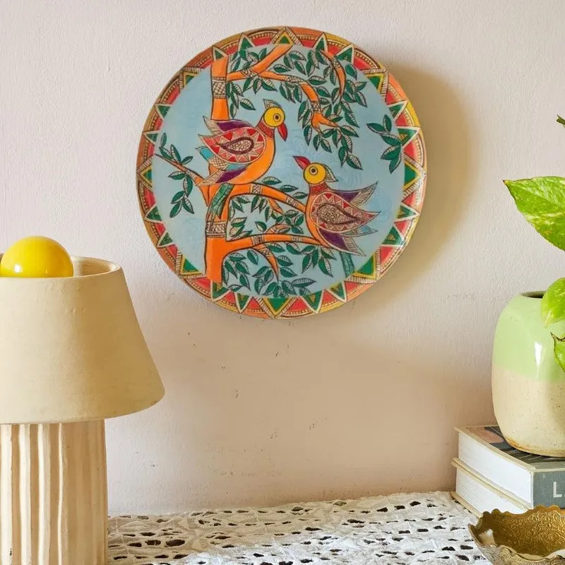 Madhubhani Garden Wall Plate - Set Of Five media 4