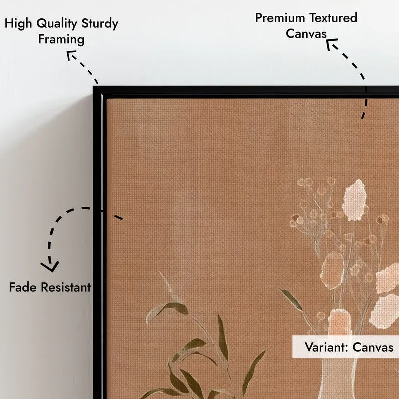 Modern Botanica Canvas Wall Painting With Black Frame media 5
