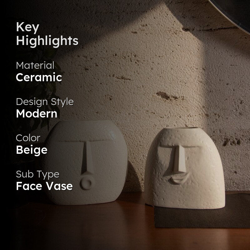 Make Faces Vase - Set Of Two media 2