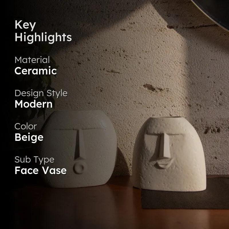 Make Faces Vase - Set Of Two media 2